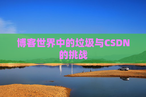 博客世界中的垃圾与CSDN的挑战